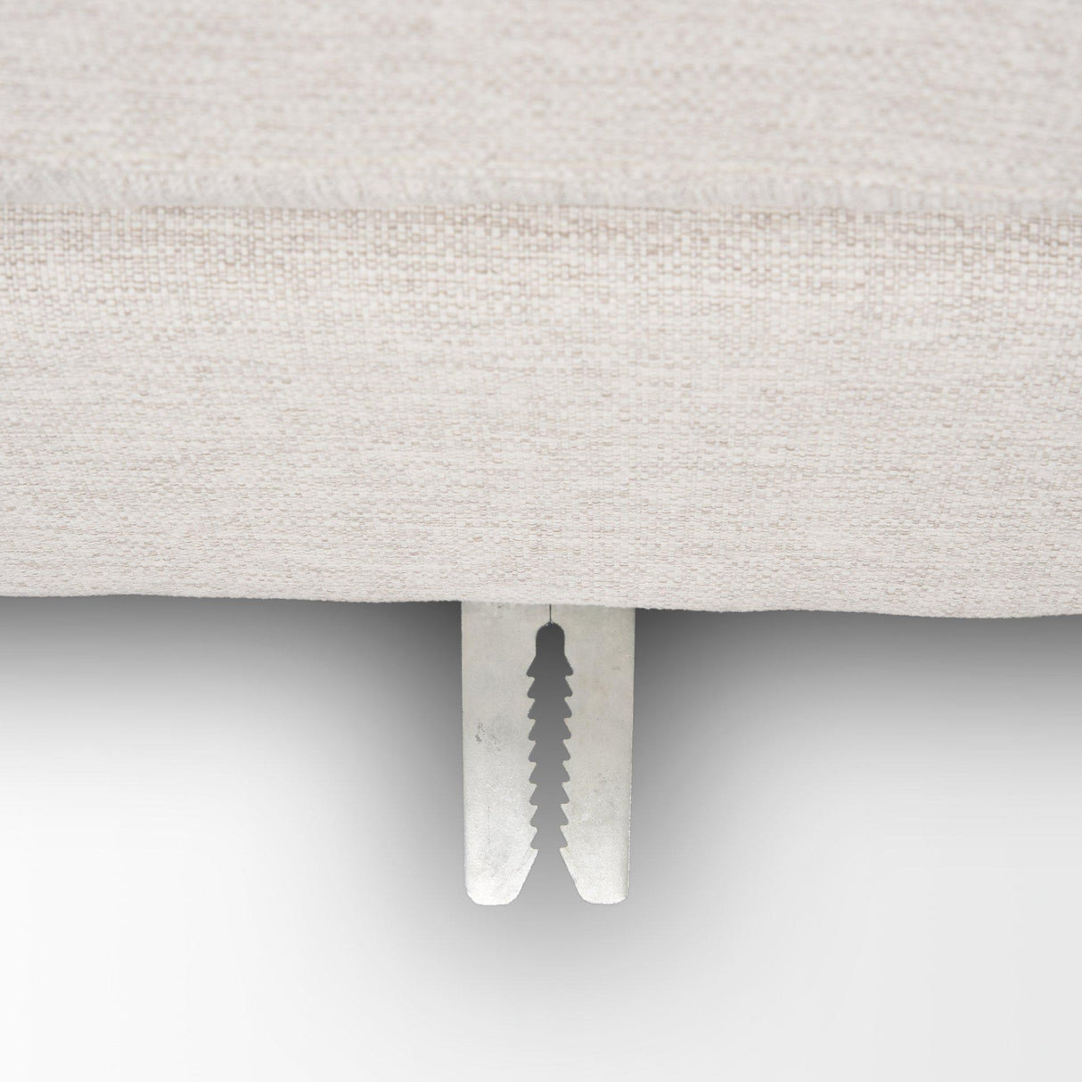 Mercana Halston Small Ottoman Oatmeal Performance Fabric