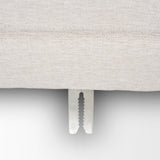 Mercana Halston Small Ottoman Oatmeal Performance Fabric