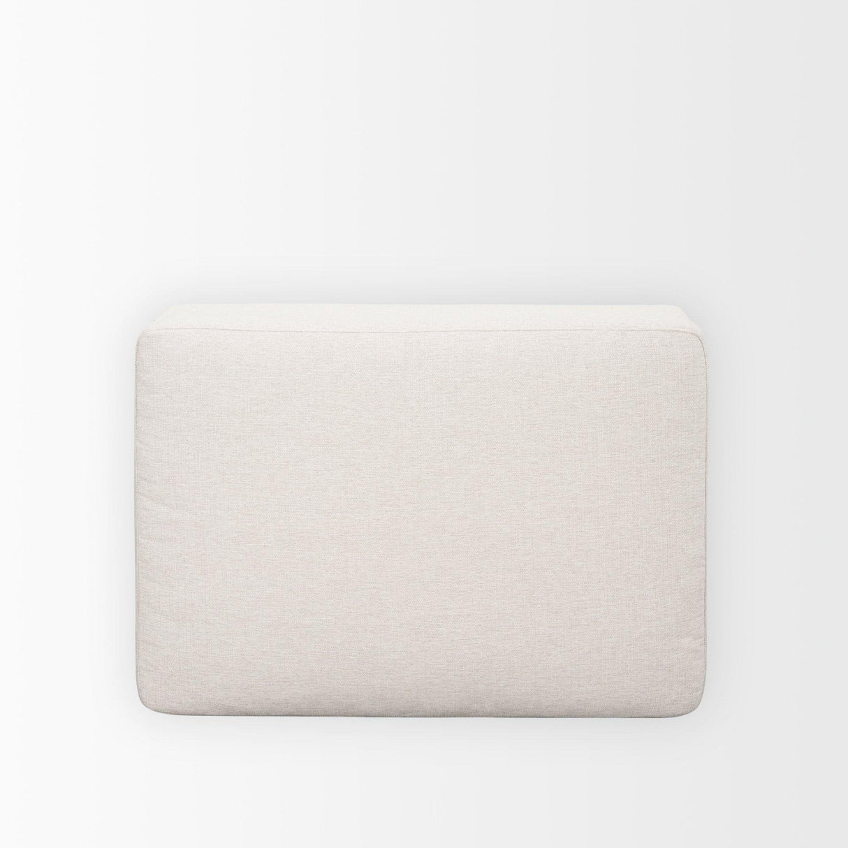 Mercana Halston Small Ottoman Oatmeal Performance Fabric