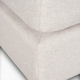 Mercana Halston Small Ottoman Oatmeal Performance Fabric