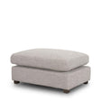 Mercana Halston Small Ottoman Light Gray Performance Fabric