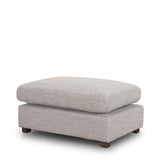 Mercana Halston Small Ottoman Light Gray Performance Fabric