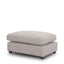Mercana Halston Small Ottoman Light Gray Performance Fabric