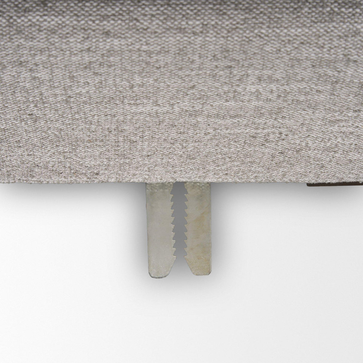 Mercana Halston Small Ottoman Light Gray Performance Fabric