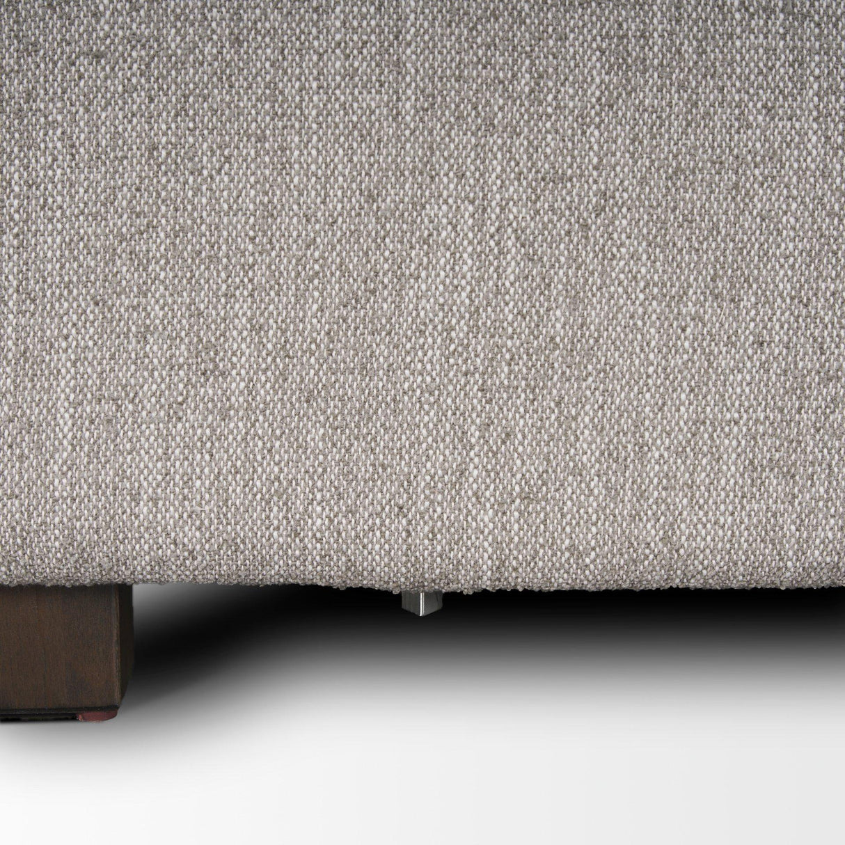 Mercana Halston Small Ottoman Light Gray Performance Fabric