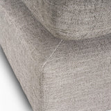 Mercana Halston Small Ottoman Light Gray Performance Fabric