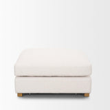 Mercana Halston Large Ottoman Oatmeal Performance Fabric