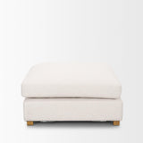 Mercana Halston Large Ottoman Oatmeal Performance Fabric