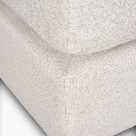 Mercana Halston Large Ottoman Oatmeal Performance Fabric