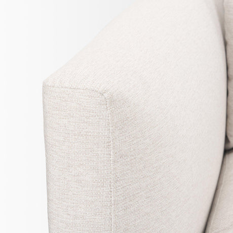 Mercana Halston Left Arm Sectional Piece Oatmeal Performance Fabric