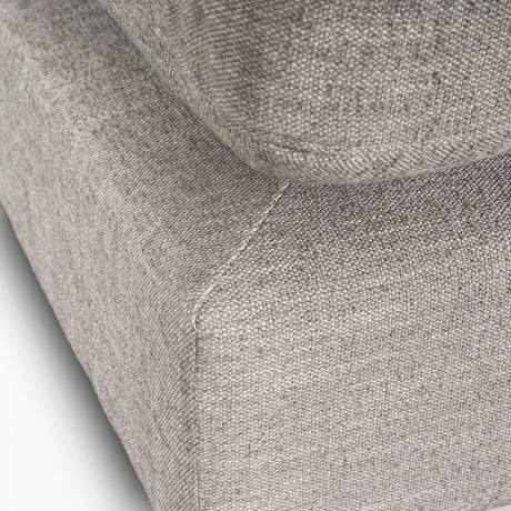 Mercana Halston Large Ottoman Light Gray Performance Fabric