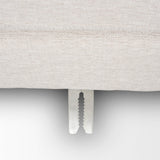 Mercana Halston Corner Sectional Piece Oatmeal Performance Fabric