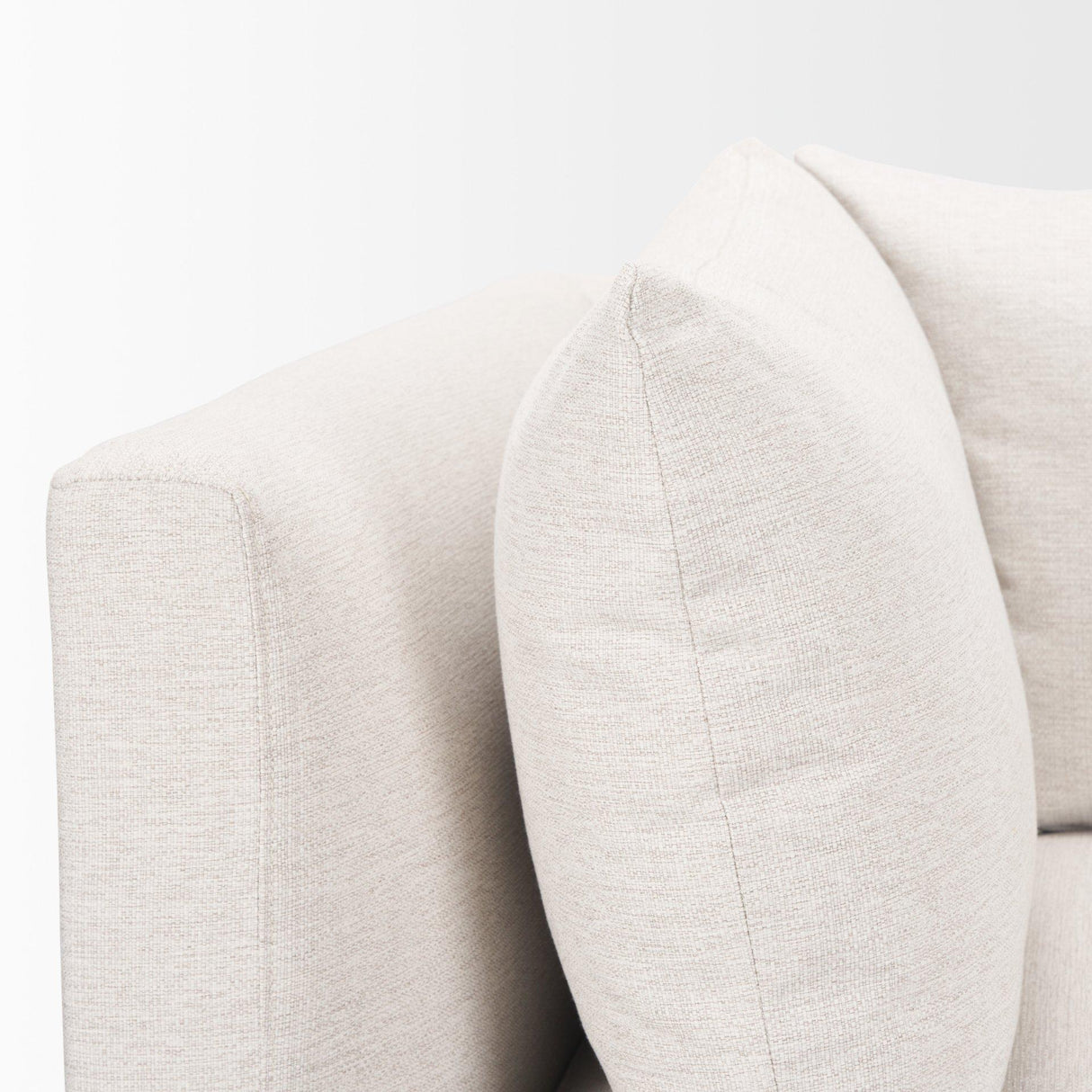 Mercana Halston Corner Sectional Piece Oatmeal Performance Fabric