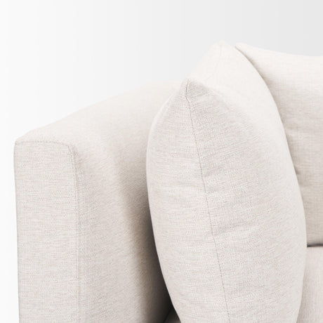 Mercana Halston Corner Sectional Piece Oatmeal Performance Fabric