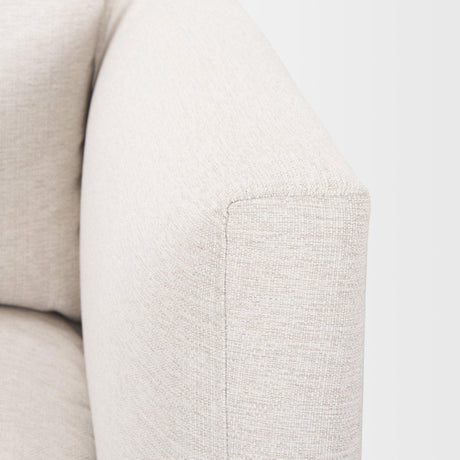 Mercana Halston Right Arm Sectional Piece Oatmeal Performance Fabric