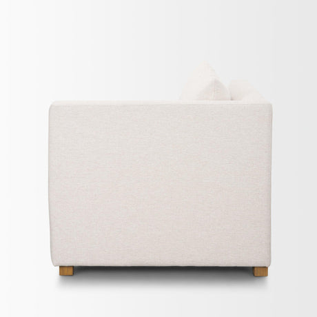 Mercana Halston Right Arm Sectional Piece Oatmeal Performance Fabric