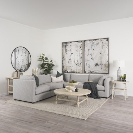 Mercana Halston Corner Light Grey Performance Fabric