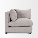 Mercana Halston Corner Light Grey Performance Fabric