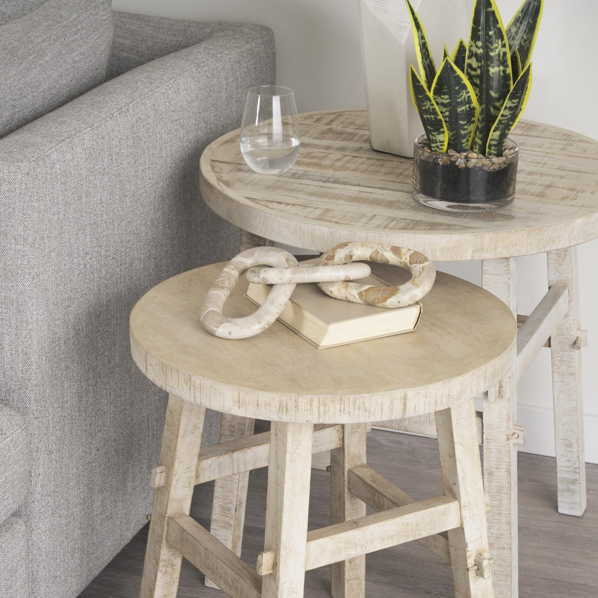 Mercana Rosie Small Blonde Wood End Table