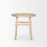Mercana Rosie Large Blonde Wood End Table