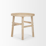 Mercana Rosie Large Blonde Wood End Table