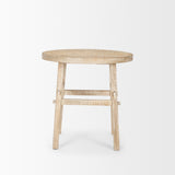 Mercana Rosie Large Blonde Wood End Table