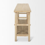 Mercana Rosie Large Blonde Wood Console Table