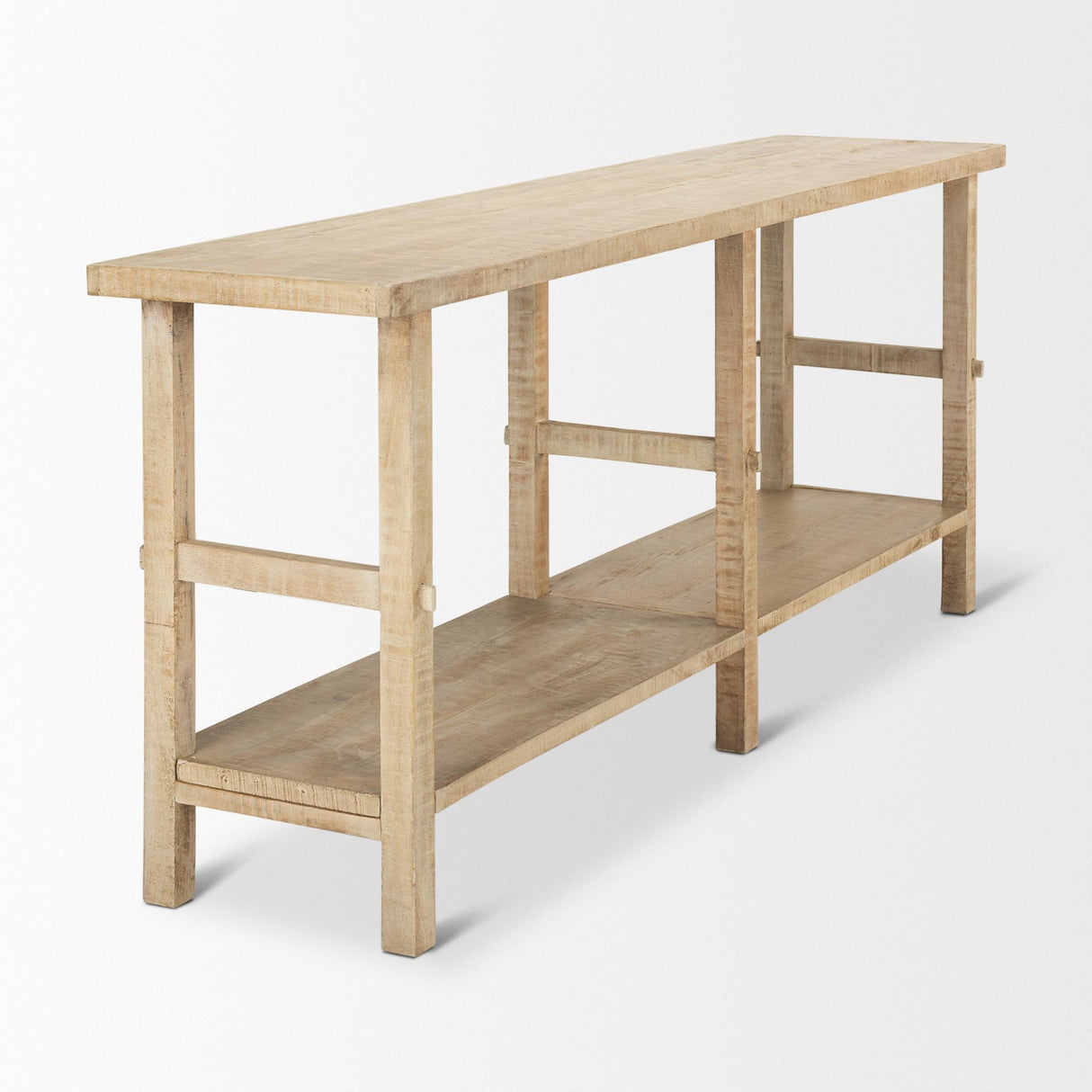 Mercana Rosie Large Blonde Wood Console Table
