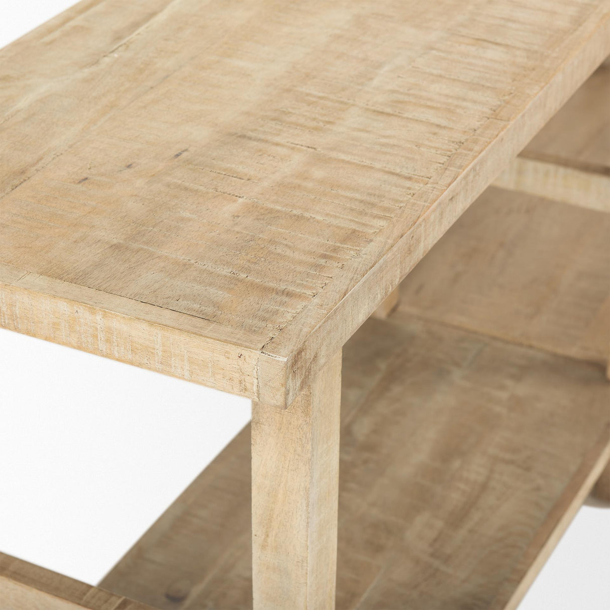 Mercana Rosie Large Blonde Wood Console Table