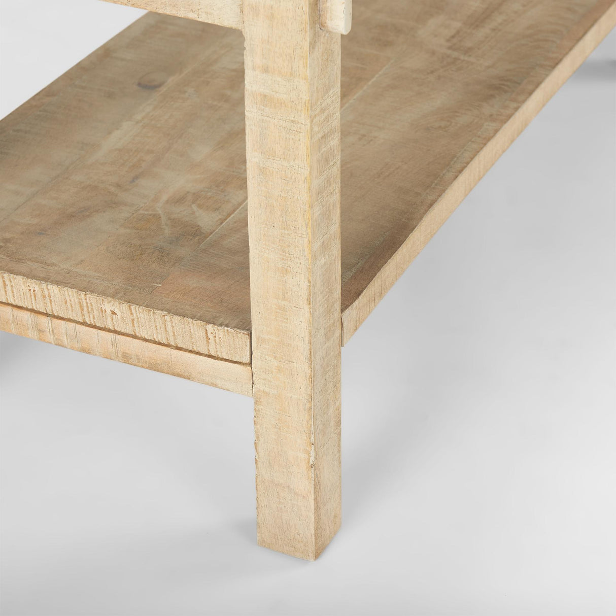Mercana Rosie Large Blonde Wood Console Table