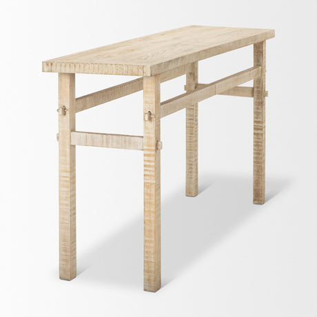 Mercana Rosie Small Blonde Wood Console Table