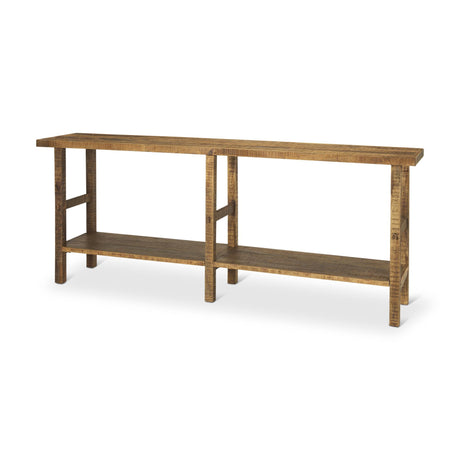 Mercana Rosie Large Brown Wood Console Table