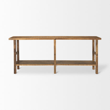 Mercana Rosie Large Brown Wood Console Table