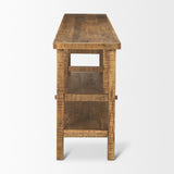 Mercana Rosie Large Brown Wood Console Table
