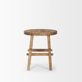 Mercana Rosie Small Brown Wood End Table