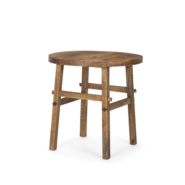 Mercana Rosie Large Brown Wood End Table