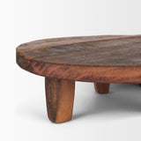 Mercana Iza Medium Brown Wooden Riser (Set of 2)