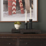 Mercana Shira Reclaimed Dark Brown Wooden Riser (Set of 2)