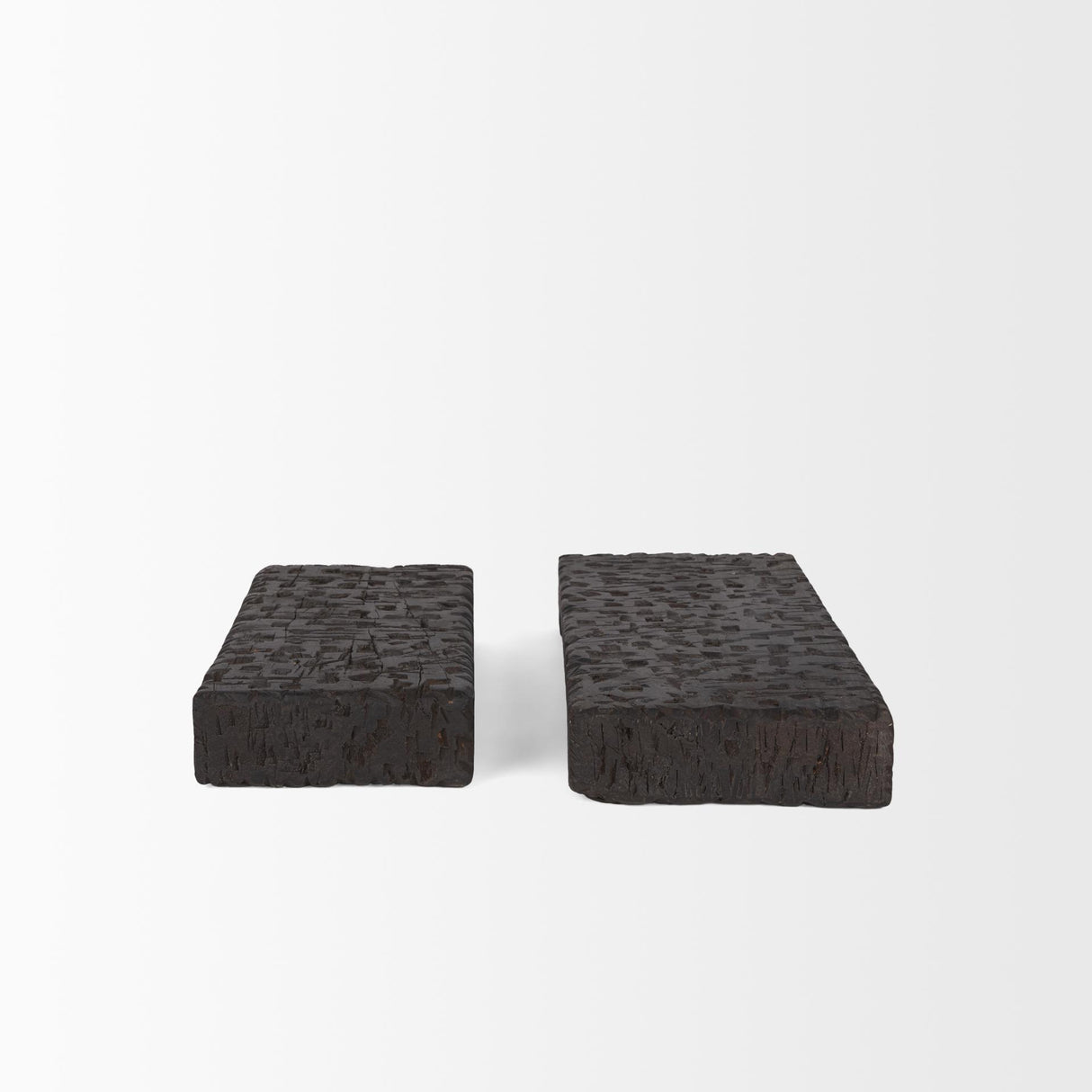 Mercana Shira Reclaimed Dark Brown Wooden Riser (Set of 2)