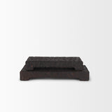 Mercana Shira Reclaimed Dark Brown Wooden Riser (Set of 2)
