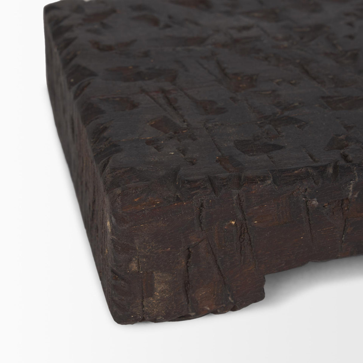 Mercana Shira Reclaimed Dark Brown Wooden Riser (Set of 2)