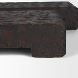 Mercana Shira Reclaimed Dark Brown Wooden Riser (Set of 2)
