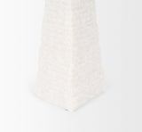 Mercana Pyramis White Rough Marble Obelisk 13"
