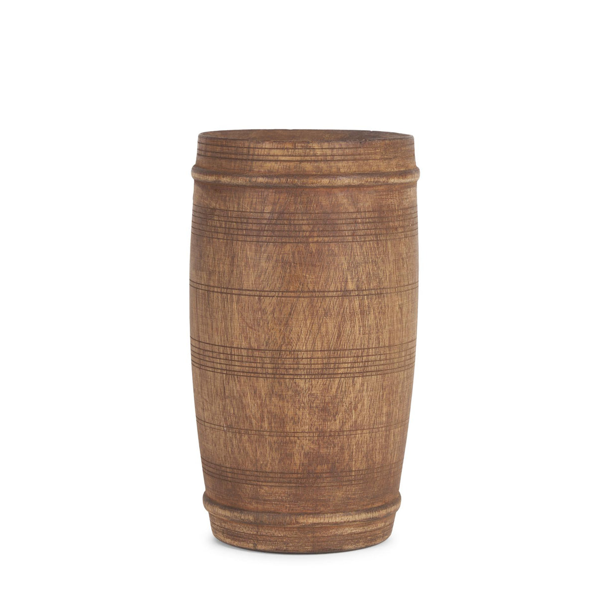 Mercana Porta Small Medium Brown Reclaimed Wooden Pot