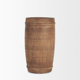 Mercana Porta Small Medium Brown Reclaimed Wooden Pot