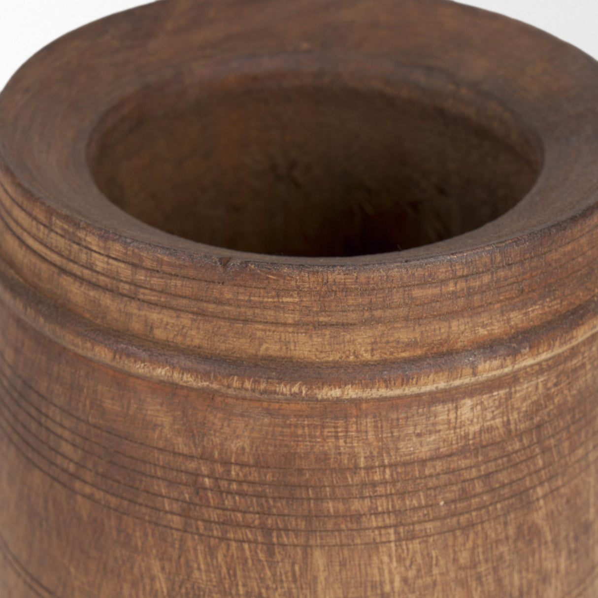 Mercana Porta Small Medium Brown Reclaimed Wooden Pot