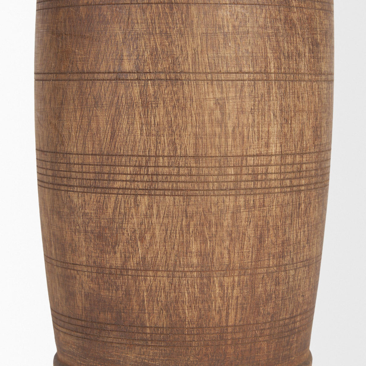 Mercana Porta Small Medium Brown Reclaimed Wooden Pot