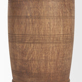 Mercana Porta Small Medium Brown Reclaimed Wooden Pot