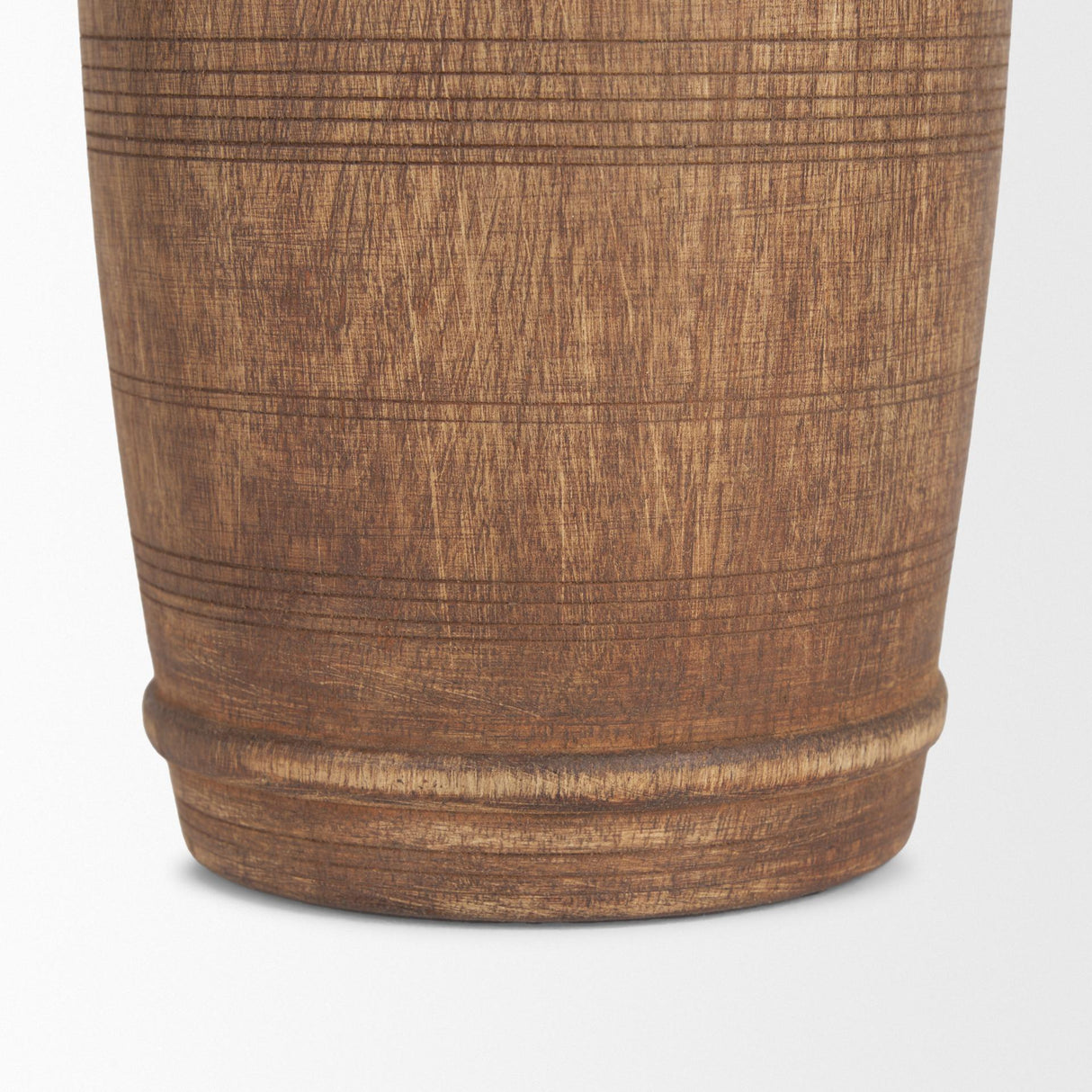 Mercana Porta Small Medium Brown Reclaimed Wooden Pot
