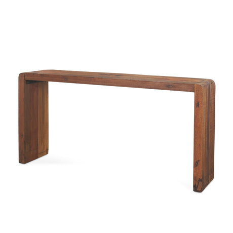 Mercana Estelle Rustic Brown Reclaimed Wood Console Table